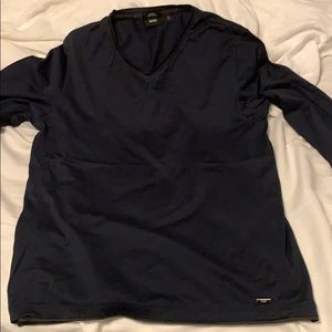 Blue long sleeve Hugo Boss shirt